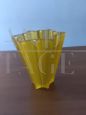 Art Deco vase attributed to Pierre d' Avesn for Daum in yellow glass