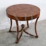 Antique circular table with two drawers, 19th century