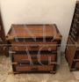 Pair of wicker chests of drawers