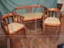 Art Nouveau sofa and armchairs, 1920s