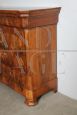 Antique Louis Philippe Capuchin chest of drawers in walnut briar