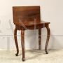 Small antique console folding table with central inlay, Italy '700 - Louis XV