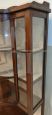 Antique English mahogany display cabinet