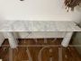 Carrara marble console by Angelo Mangiarotti for Skipper