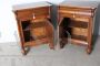 Pair of antique 19th century capuchin bedside tables in walnut