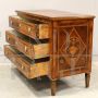 Louis XVI chest of drawers in inlaid walnut, Italy 18th century