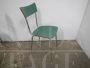 Pair of green formica chairs, 1950s