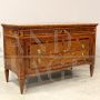 Antique Louis XVI chest of drawers with neoclassical inlays, 18th century Italy