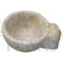 Antique stoup in Carrara marble from the 18th century      