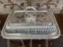 Old Sheffield Walker & Hall silver serving tray with cloche cover