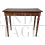 Antique wooden game table with drawer