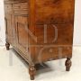 Antique Charles X sideboard in walnut with fluted drawers, Italy 19th century