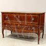 Antique Louis XV dresser in inlaid rosewood, 18th century Italy