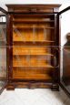 Antique Smith Neapolitan bookcase in mahogany feather