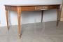 Antique solid oak table from the 19th century, Louis Philippe era