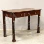 Empire console table desk in walnut, Italy 19th century