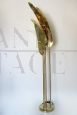 Brass palm-shaped floor lamp from Italy 1970s