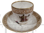 Capodimonte cup with saucer