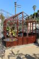 Antique style greenhouse 3x3 meters in wrought iron with glass