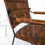 Pair of hand-crafted leather chairs