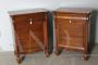 Pair of antique 19th century capuchin bedside tables in walnut