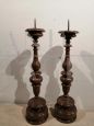 Pair of 17th century candlesticks