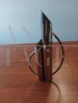 Gio Ponti style stainless steel vase