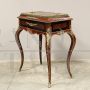 Antique Napoleon III jardiniere planter coffee table with inlays