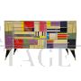 Design dresser in multicolored Murano glass with 6 drawers   