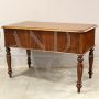 Antique Louis Philippe desk in walnut with drawers, 19th century Italy