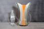 Orange 1960s Murano artistic glass vase