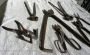 Set of blacksmith shears and tongs, 1940s