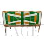 Sideboard with 2 doors in multicolored glass