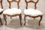 Set of four antique Louis Philippe chairs, 19th century