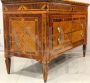 Antique Louis XVI chest of drawers with neoclassical inlays, 18th century Italy