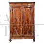 Antique wardrobe or pantry cabinet from the 19th century in walnut