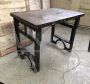 Workshop table in iron and cast iron