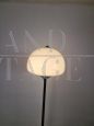 70s Reggiani style floor lamp in chromed metal and glass