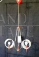 1970s space age chandelier with directional lampshades