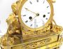 Antique clock from the Directoire period with Psyche in gilded bronze, 18th century France