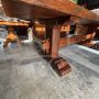 Large antique Tuscan refectory table in solid oak