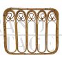 Hallway wall coat rack in bamboo and rattan