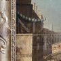 Francesco Tironi - pair of antique paintings from the 18th century with views of Venice