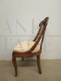 Antique armchair from the Charles X era in solid walnut, early 19th century