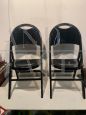 Set of 28 black Tric chairs designed by the Castiglioni brothers for BBB Emmebonacina, 1970s