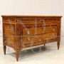 Antique Louis XVI chest of drawers with neoclassical inlays, 18th century Italy