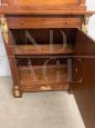 Antique display bookcase from the Empire era with bronzes, early XX century