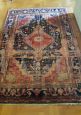 Hand-woven vintage Persian carpet