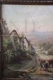 Pair of paintings with bucolic landscapes signed and dated 1890