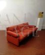 Coronado sofa by Tobia Scarpa for B&B Italia in orange color, Italy 1960s